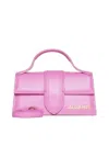 Jacquemus Le Bambino Leather Bag In Neon Pink