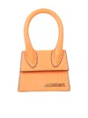 Jacquemus Le Chiquito Moyen Suede Satchel Bag In Orange