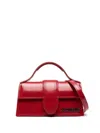 Jacquemus Le Bambino Red Handbag With Removable Shoulder Strap In Leather Woman In Red