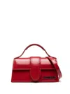 Jacquemus Le Bambino Leather Shoulder Bag In Red