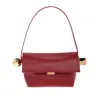 Jacquemus Spherical Embellishment Shoulder Bag With Top Handle In Red
