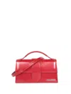 Jacquemus Rectangular Smooth Top Handle Shoulder Bag In Red