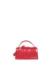 Jacquemus Rectangular Smooth Top Handle Shoulder Bag In Red