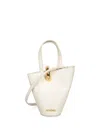 Jacquemus Structured Tote Bag With Detachable Shoulder Strap In White