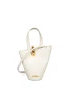 Jacquemus Structured Tote Bag With Detachable Shoulder Strap In White