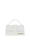 Jacquemus Leather Le Grand Bambino Shoulder Bag In White