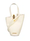Jacquemus Structured Tote Bag With Detachable Shoulder Strap In White
