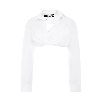 Jacquemus Women's Bahia Courte Shirt In White