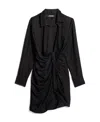Jacquemus Womens Black Black La Robe Bahia Plunging-neckline Woven Mini Dress 10 In Black