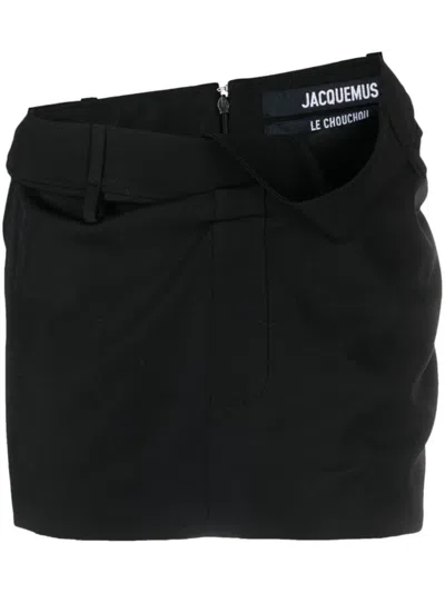 Jacquemus La Mini Jupe Bahia In Black