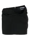 Jacquemus La Mini Jupe Bahia In Negro
