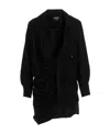 Jacquemus La Robe Bahia Viscose Jersey Mini Dress In Black