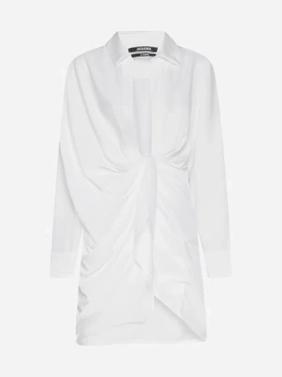 JACQUEMUS BAHIA STRETCH VISCOSE DRESS