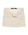 Jacquemus Mini Skirts In Nude