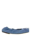 Jacquemus Square Dancer Ballerina Shoes In Lavado Oscuro
