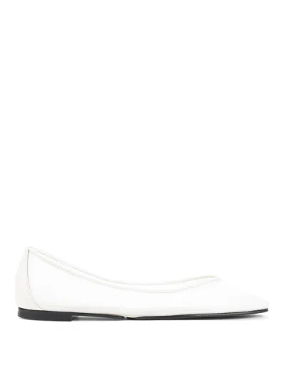Jacquemus Ovalo Ballerinas In White