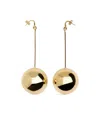 Jacquemus Ball Pendant Earrings In Yellow