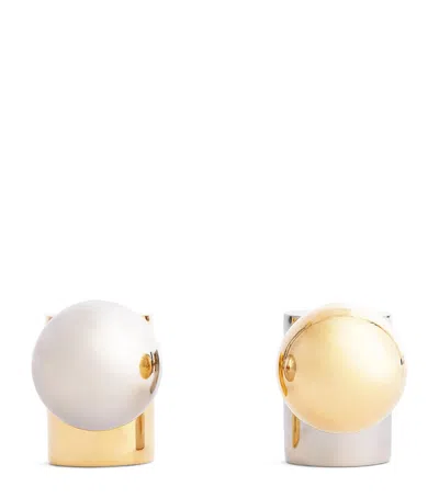 Jacquemus Ball-stud Perlina Earrings In Gold