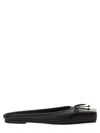 Jacquemus Les Mules Plates Leather Ballet Flat In Black
