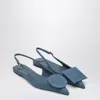 Jacquemus Ballerina Slingback Duelo Plates In Denim