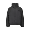 Jacquemus Quilted Jacket With High Collar And Pockets In Black