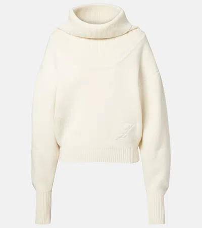 Jacquemus Balloon Wool And Cashmere Sweater In White