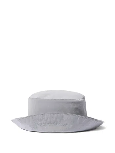 Jacquemus Baluchon Bucket Hat In Gray