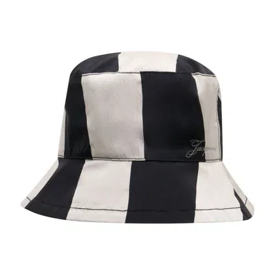 Jacquemus Baluchon Bucket Hat With Bold Stripes In Multi