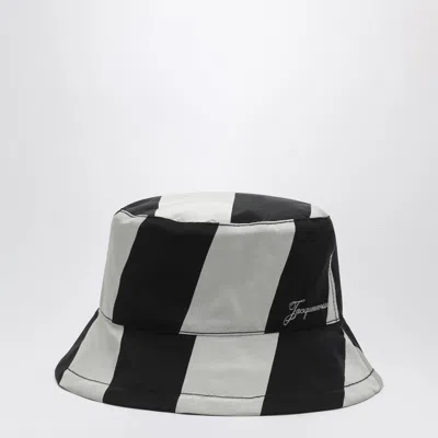 Jacquemus Baluchon Bucket Hat With Bold Stripes In Multi