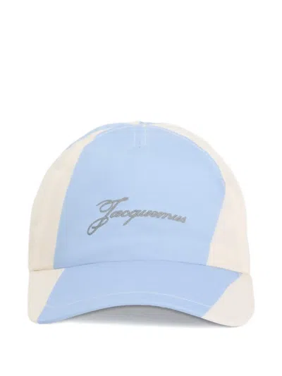 Jacquemus Baluchon Logo-embroidered Baseball Cap In Blue
