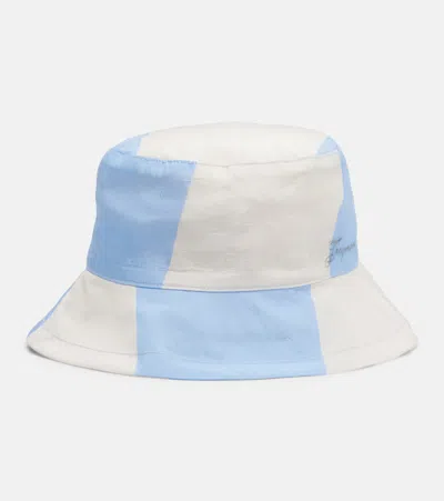Jacquemus Le Bob Baluchon Striped Bucket Hat In Multi