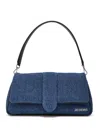 Jacquemus Bambimou Shoulder Bag In Cotton Denim And Leather  In Blue