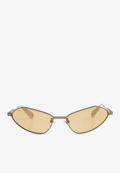 Jacquemus Bambino Cat-eye Sunglasses In Yellow