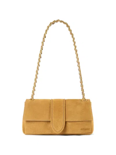 Jacquemus Le Bambino Chain Shoulder Bag Leather In Brown