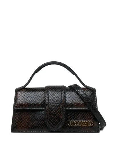 Jacquemus Bambino Embossed-design Crossbody Bag In Black