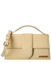 Jacquemus Bambino Large Leather Shoulder Bag In Neutral