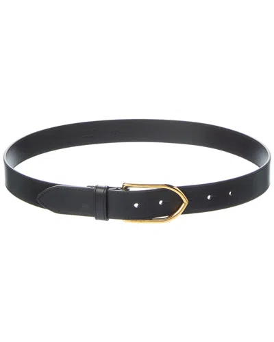 Jacquemus Bambino Leather Belt In Black