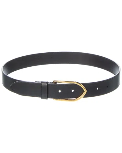 Jacquemus Bambino Leather Belt In Black