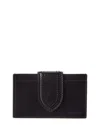 Jacquemus Bambino Leather Card Case In Black