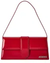 Jacquemus Bambino Long Leather Shoulder Bag In Red