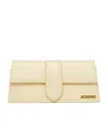 Jacquemus Neutral Le Bambino Long Leather Shoulder Bag In Nude