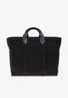Jacquemus The Bambino Padded Leather-handle Tote Bag In Black