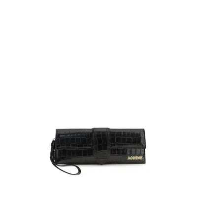 Jacquemus Bambino Pouch Clutch In Brown
