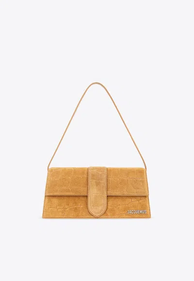 JACQUEMUS BAMBINO SUEDE SHOULDER BAG
