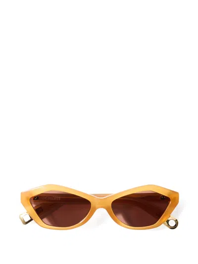Jacquemus Les Lunettes Bambino In Gold