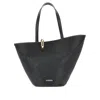 Jacquemus Large Tote Bag Gold Tone Hardware Top Handles In Black