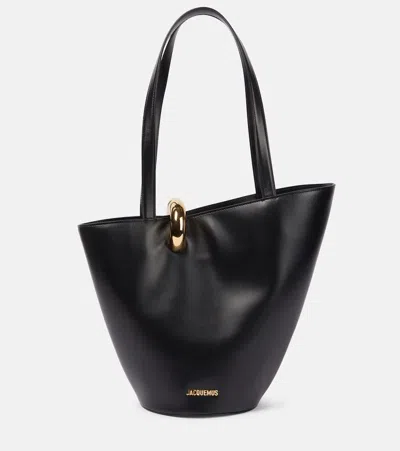 JACQUEMUS BAMBOLA MEDIUM LEATHER BUCKET BAG