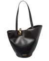Jacquemus The Medium Bambola Asymmetric Leather Bucket Bag