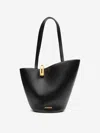 Jacquemus The Medium Bambola Asymmetric Leather Bucket Bag
