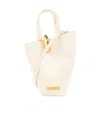 Jacquemus Structured Tote Bag With Detachable Shoulder Strap In White